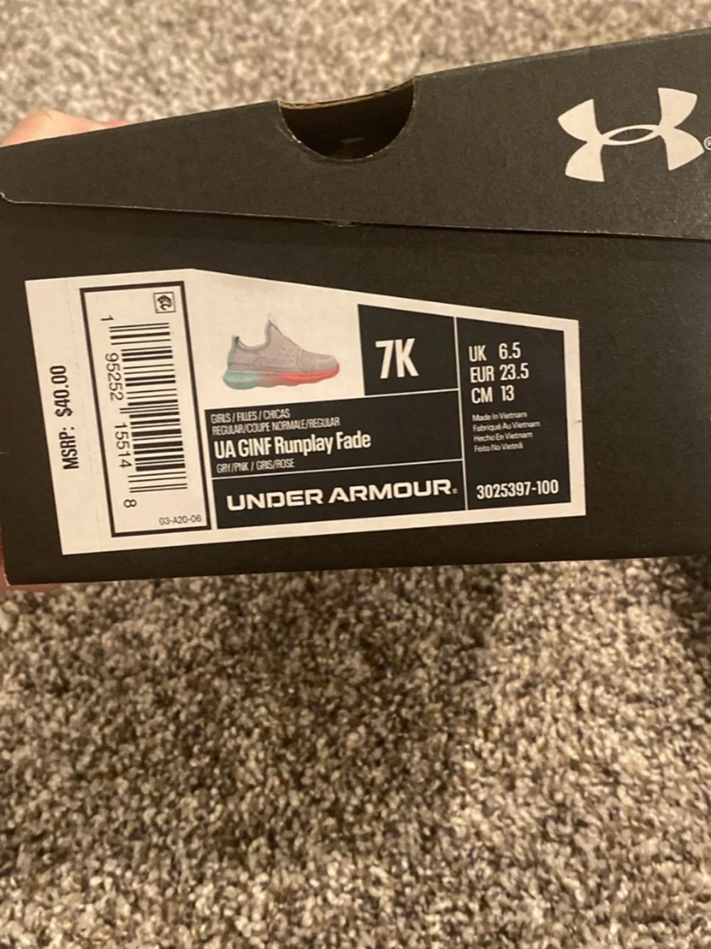 Under armour toddler shoes